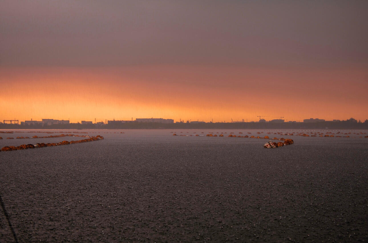 rainy sunset, 2022